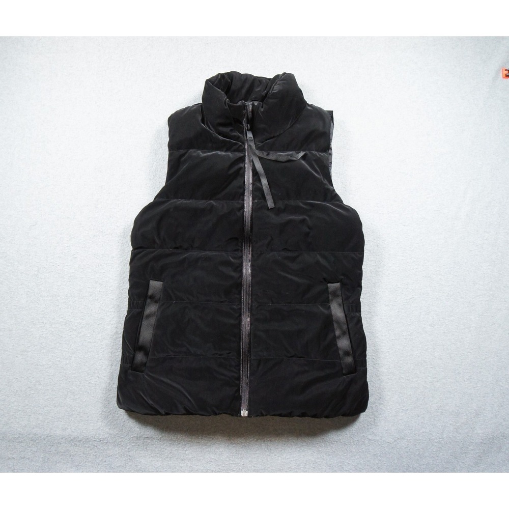 Athleta Jacket Womens Small Black Puffer Vest Goose Down Fill Outdoors Ladies